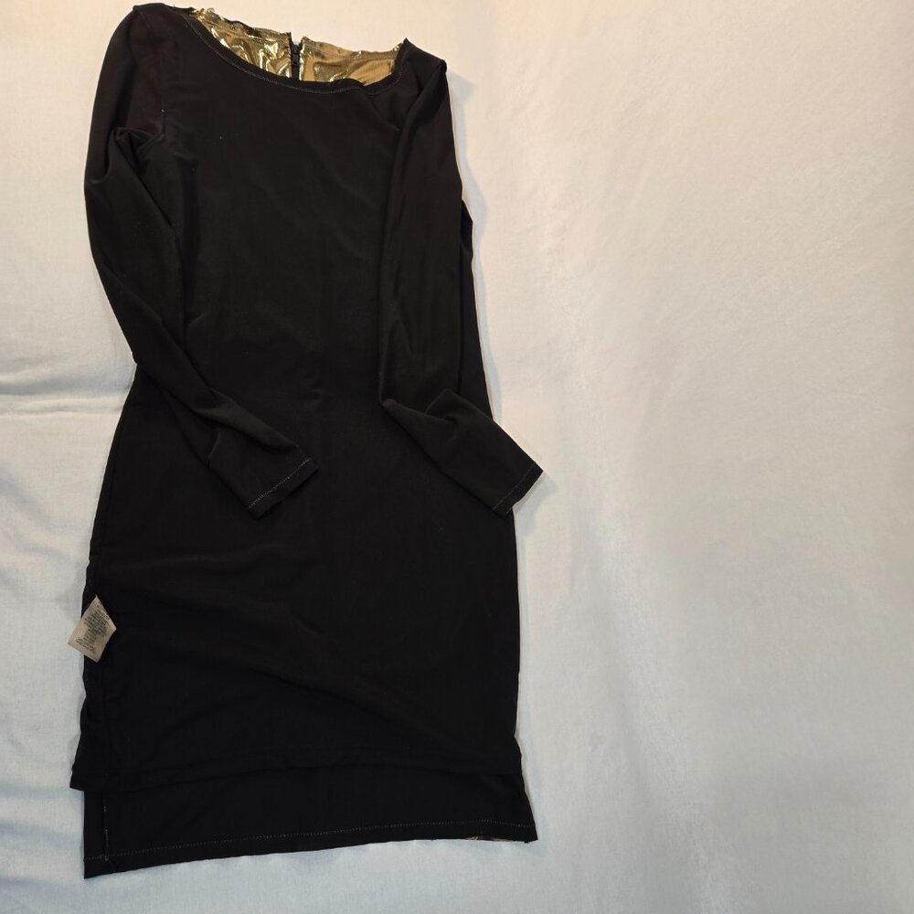 ALICE + OLIVIA Quite Luxury Gold Metallic Tabitha Bodycon Dress Size 6 LIKE NEW! - Picture 10 of 17